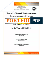 RPMS PORTFOLIO COVERS for Teachers (SY 2020-2021)