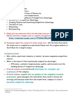 UNIT 3: Internal Analysis: Identifying The Strengths and Weaknesses