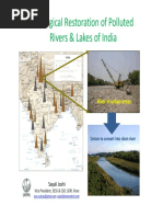 Ecological Restoration of Polluted Rivers & Lakes of India Rivers & Lakes of India