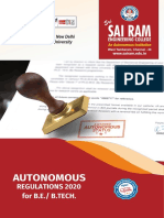 Sri Sai Ram Engineering College Autonomous Regulations