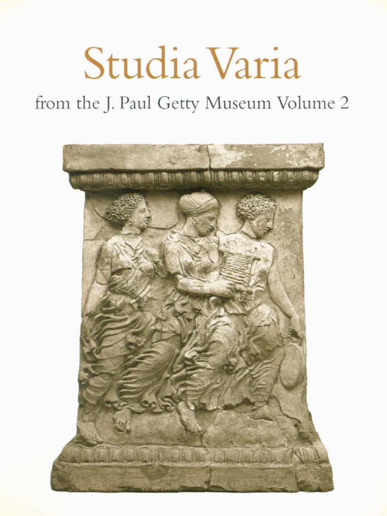 Studia Varia From The J. Paul Getty Museum Volume 2 | PDF | Nature