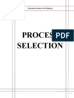 Process Selection: Technological Institute of The Philippines