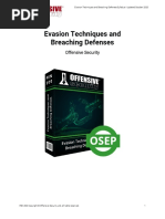 Evasion Techniques and Breaching Defenses: Offensive Security