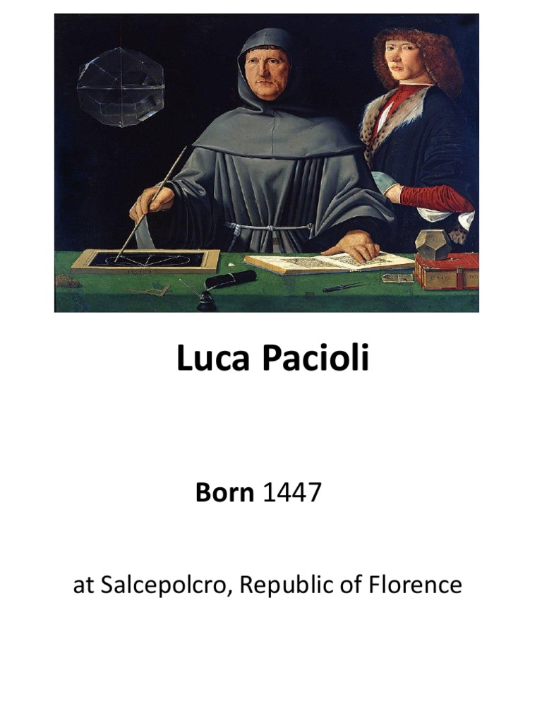 Accounting 1 (SHS) Week 1 Luca Pacioli PDF