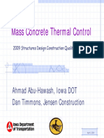 Mass Concrete Thermal Control