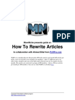 5 How to Rewrite Articles