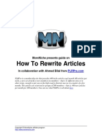 5 How To Rewrite Articles