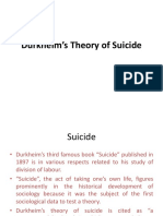 Durkheim's Theory of Suicide