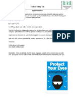 Eye Protection Tool Box Talk