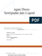 Perhitungan Dosis Semipadat dan Liquid