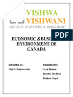 Economic &business Environment of Canada: Submitted To:-Submitted by