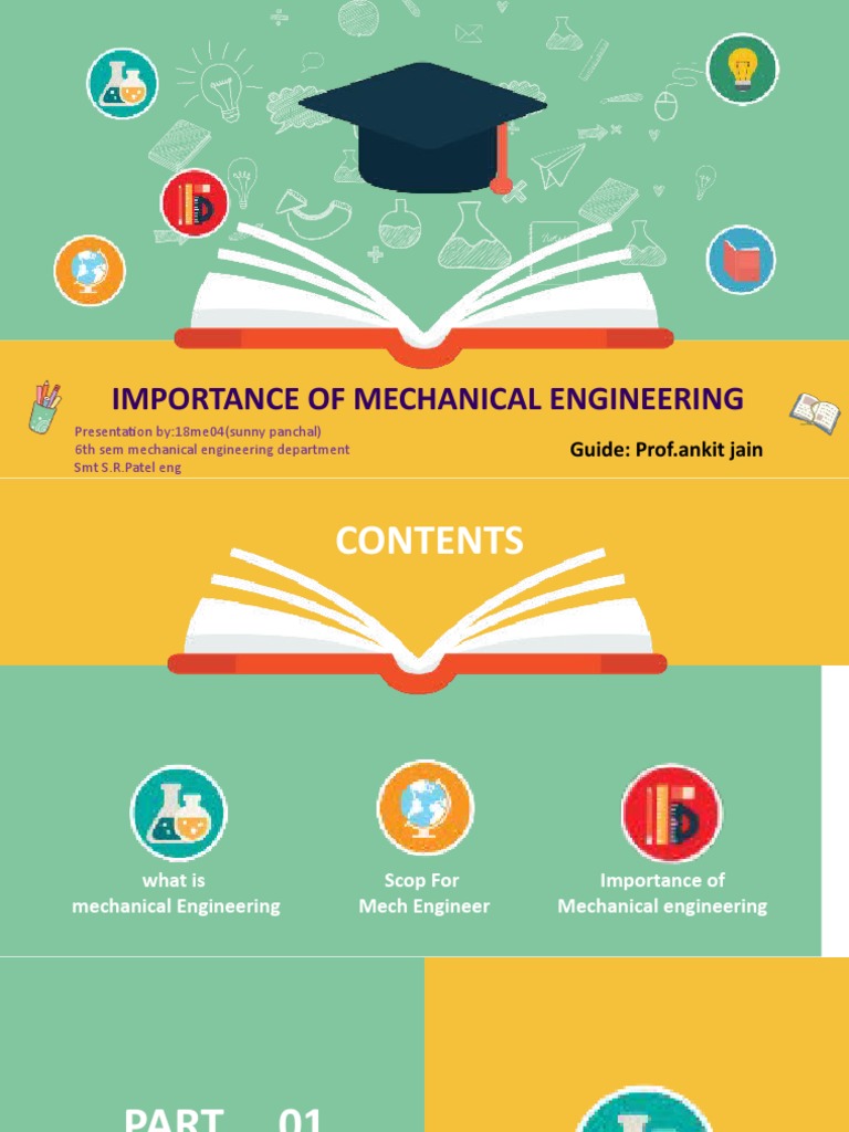 Importance of Mechanical Engineering PDF Engineer Mechanical