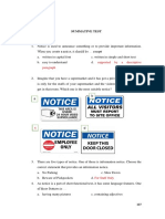 Supported by A Descriptive Paragraph: Summative Test