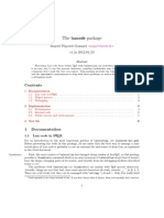 The Luacode Package: Manuel Pégourié-Gonnard V1.2a 2012/01/23