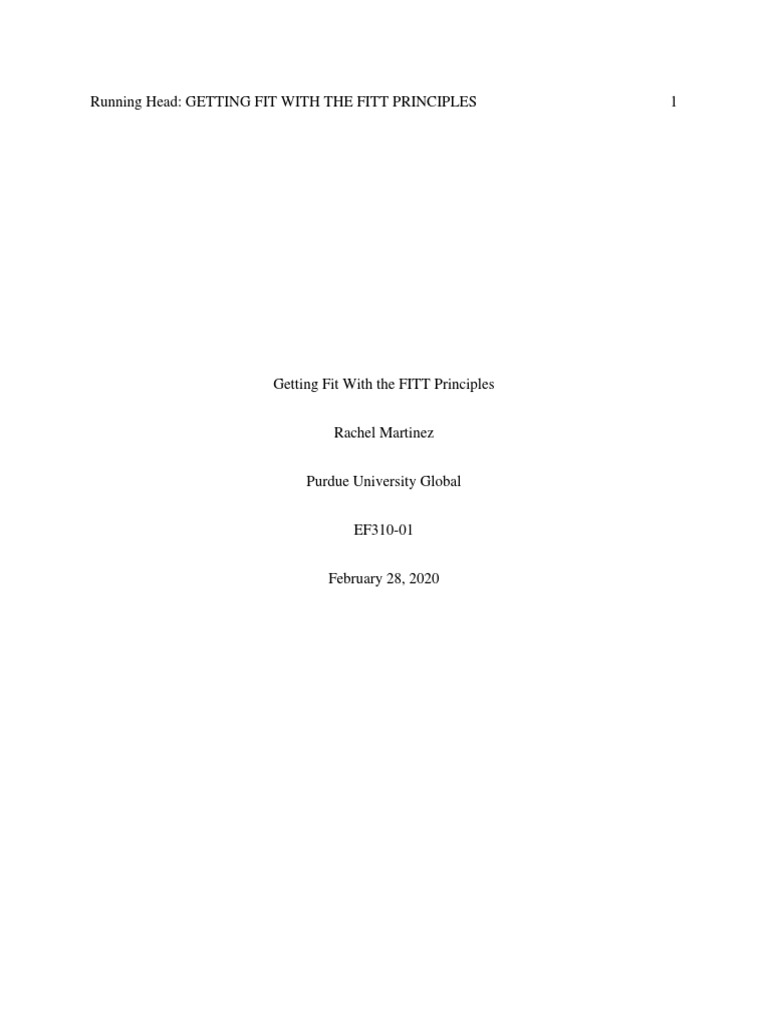 FITT Principles for Effective Fitness Plans | PDF | Weight Training ...