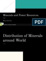 Minerals and Power Resources