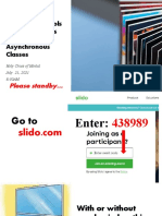 Online Instructional Tools For Synchronous and Asynchronous Classes