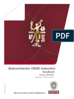 4.1 Subcontractor Induction Handbook