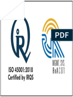 ISO 45001 Certification by IRQS