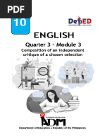 English: Quarter 3 - Module 3