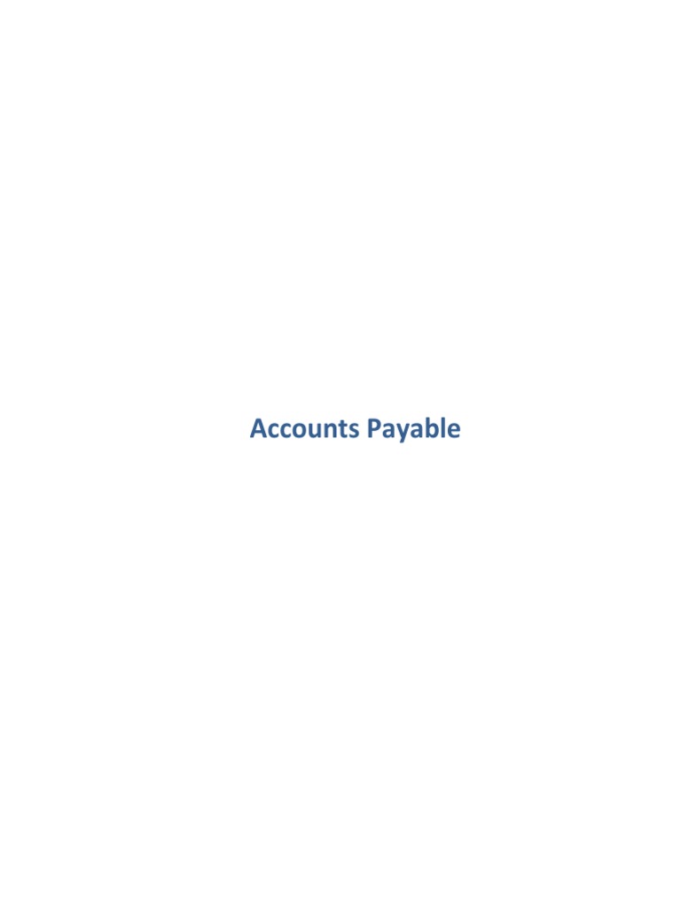 Accounts Payable Process in AX 2012 | PDF | Accounts Payable | Invoice