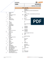 Thermocouple Cable: Guaranteed Technical Particulars 382500621B