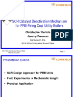 SCR Catalyst Deactivation Mechanism For PRB Firing Coal Staged SCR Catalyst