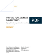 Pulp Mill Heat and Mass Balance Modelling