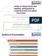 The Integration of Production and Environmental Approaches in Managing Construction Site Water Pollution