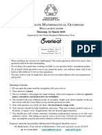 Intermediate Mathematical Olympiad: Maclaurin Paper