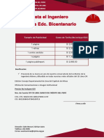 Tarifa Mineria Oficial Edicion Bicentenario