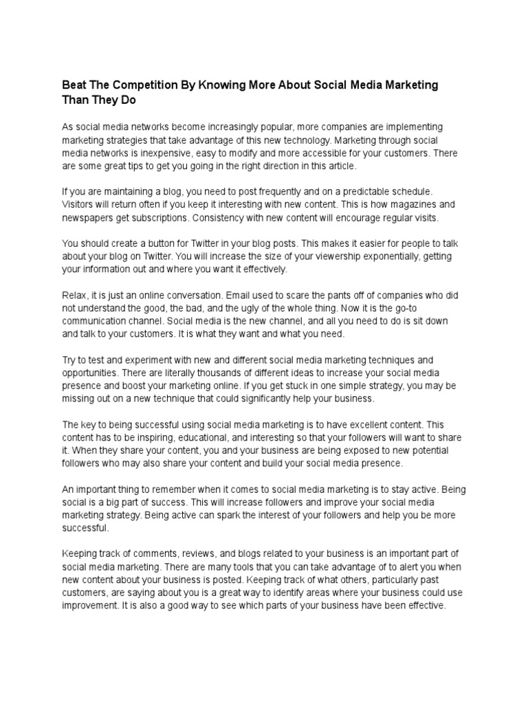 Mastering Social Media Marketing Strategies | PDF | Social Media ...