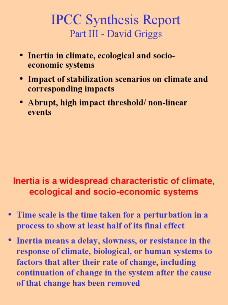 Climate System Inertia and Stabilization | PDF | Greenhouse Gas ...