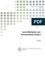 Local Multiplier and Economicbase Anlysis: Working Paper