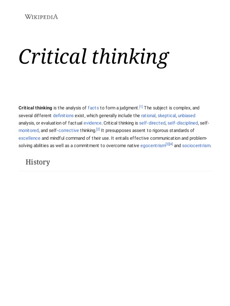 Understanding Critical Thinking Concepts | PDF | Critical Thinking ...