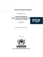 Witchcraft Allegations, Refugee Protection and Human Rights: A Review of The Evidence