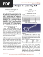 Design and Analysis of A Connecting Rod: Sebastian Antony, Arjun A., Shinos T. K Anoop P