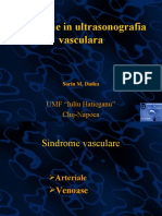 4 Sindrome in Ultrasonografia Vasculara PERIFERICA DUDEA