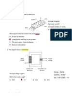 Electromagnetic Effects (Multiple Choice) QP (Answer)