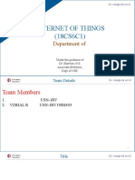 RV College of Engineering: Internet of Things (18CS6C1)