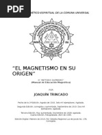 MÁGNETISMO EN SU ORIGEN Ó MÉTODO SUPREMO