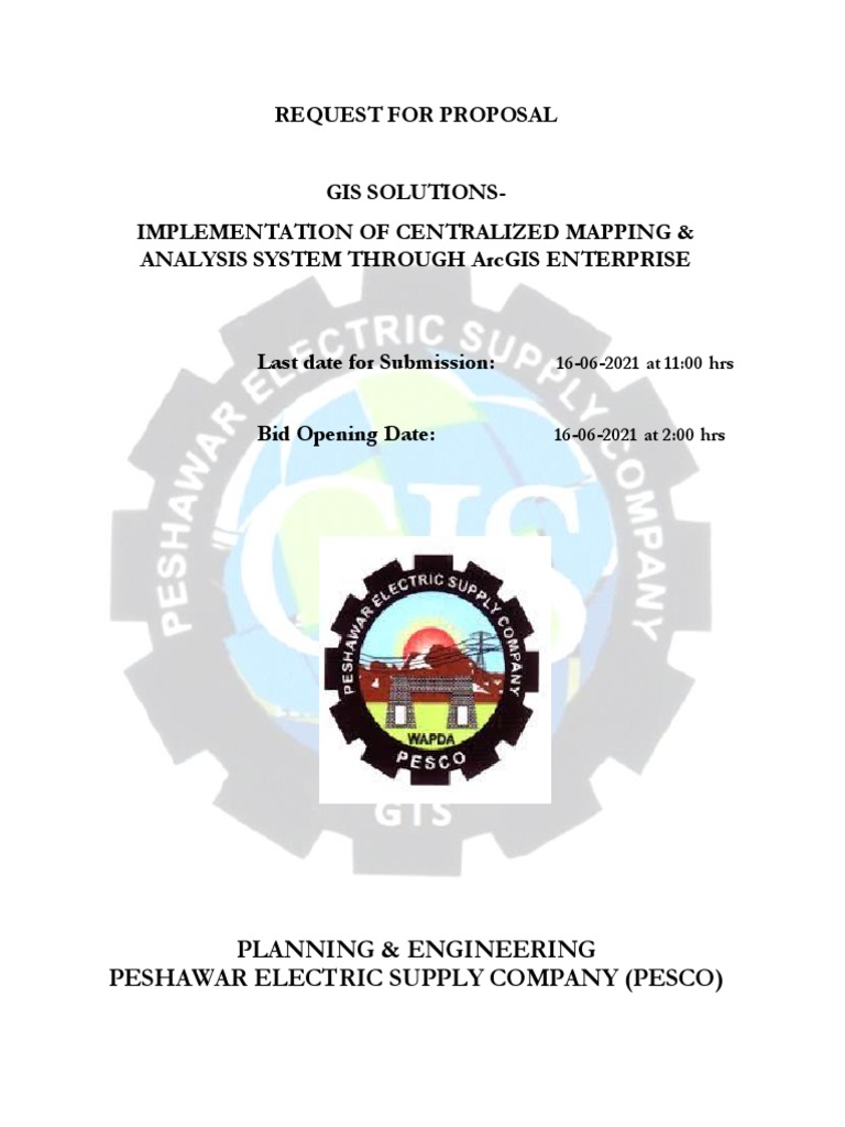 Updated RFP Document For GIS Solution Implementation of Centralzied ...
