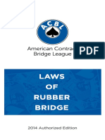 Laws of Rubber Bridge