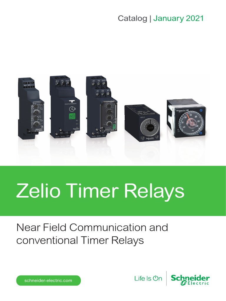 Catalog Zelio Timer Relays Near Field Communication and Conventional