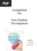 Assignment On New Product Development: Prepared by