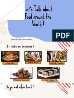 Let's Talk About Food Around The World !: English 8th Week / 2nd Semester