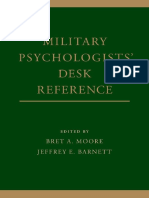 Military psychology desk reference