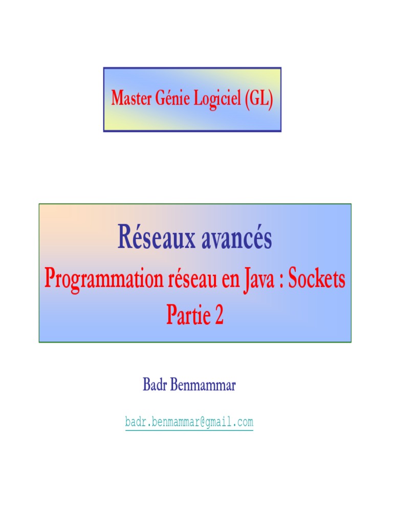 Programmation Réseau Java : Sockets TCP/UDP | PDF | Protocoles Internet ...