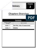 Preliminary: Section - 1 Short Title, Extent, & Commencement Section - 2