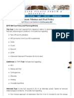 Alternate Minima and Fuel Policy